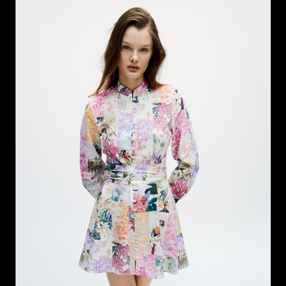 NWT Zara floral Print Dress